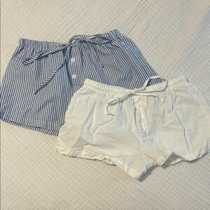 Striped Blue and White Shorts 2 Pack